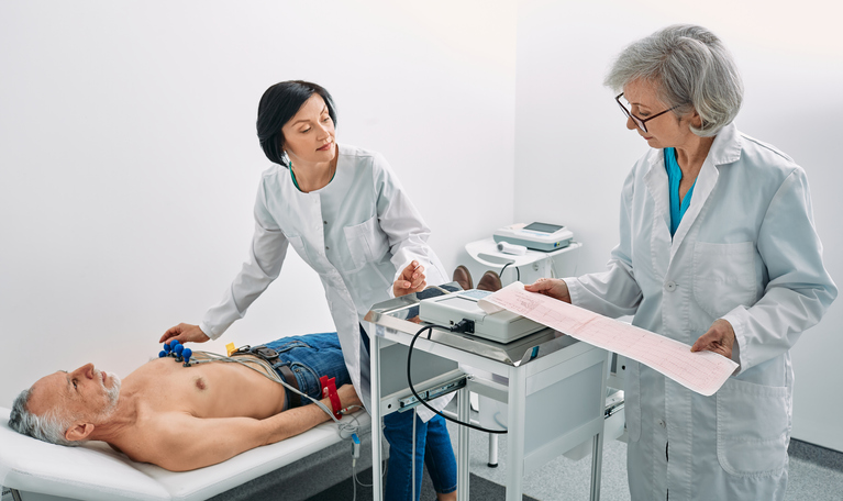 Electrocardiogram illustration